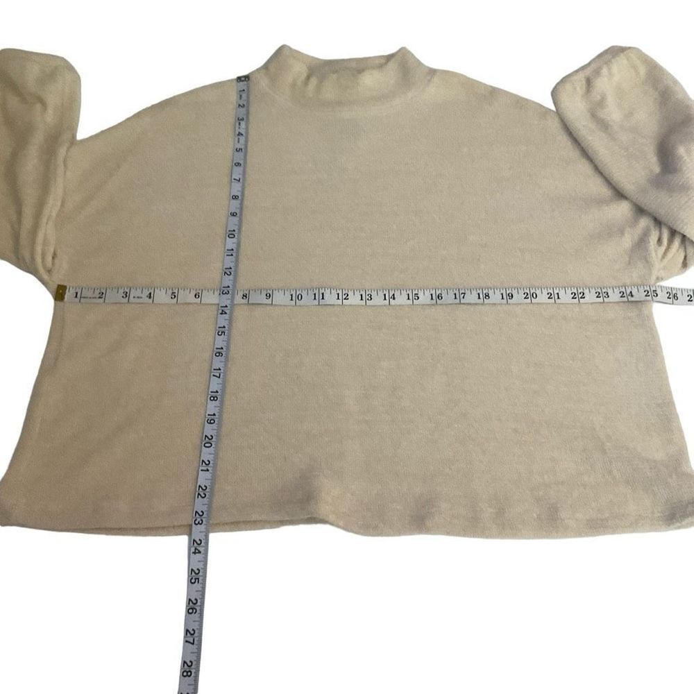 Sanctuary Sweater Funnel Neck Drop Shoulder Tan Balloon Sleeves Women 1X - Picture 6 of 12